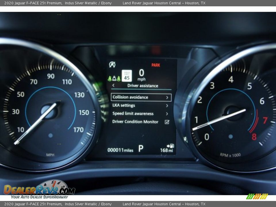 2020 Jaguar F-PACE 25t Premium Indus Silver Metallic / Ebony Photo #13