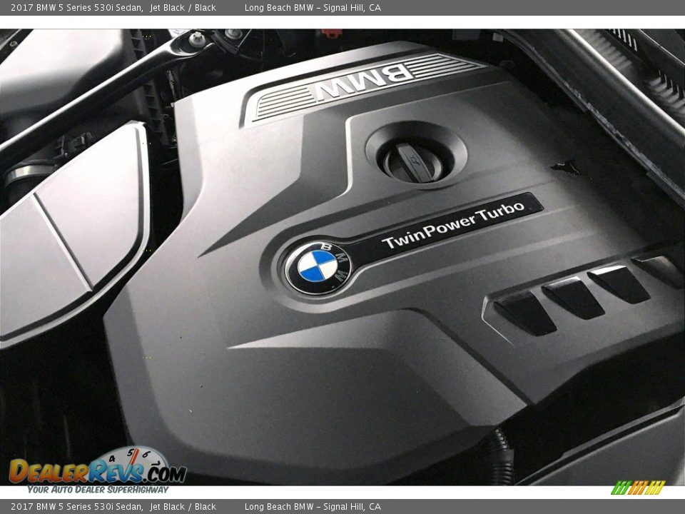 2017 BMW 5 Series 530i Sedan Jet Black / Black Photo #35