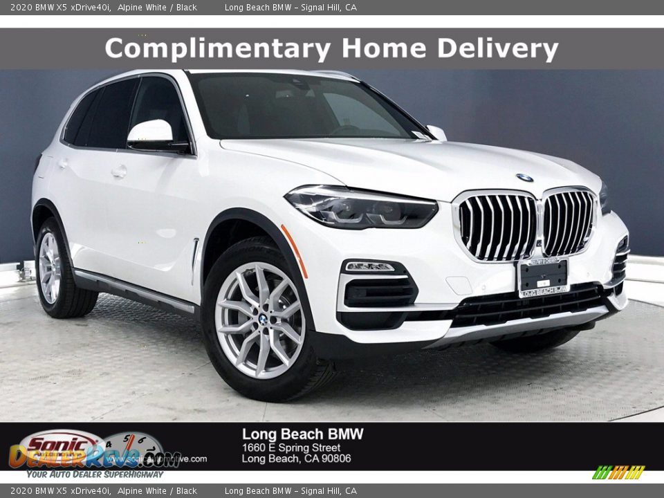 2020 BMW X5 xDrive40i Alpine White / Black Photo #1