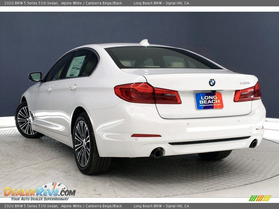 2020 BMW 5 Series 530i Sedan Alpine White / Canberra Beige/Black Photo #2
