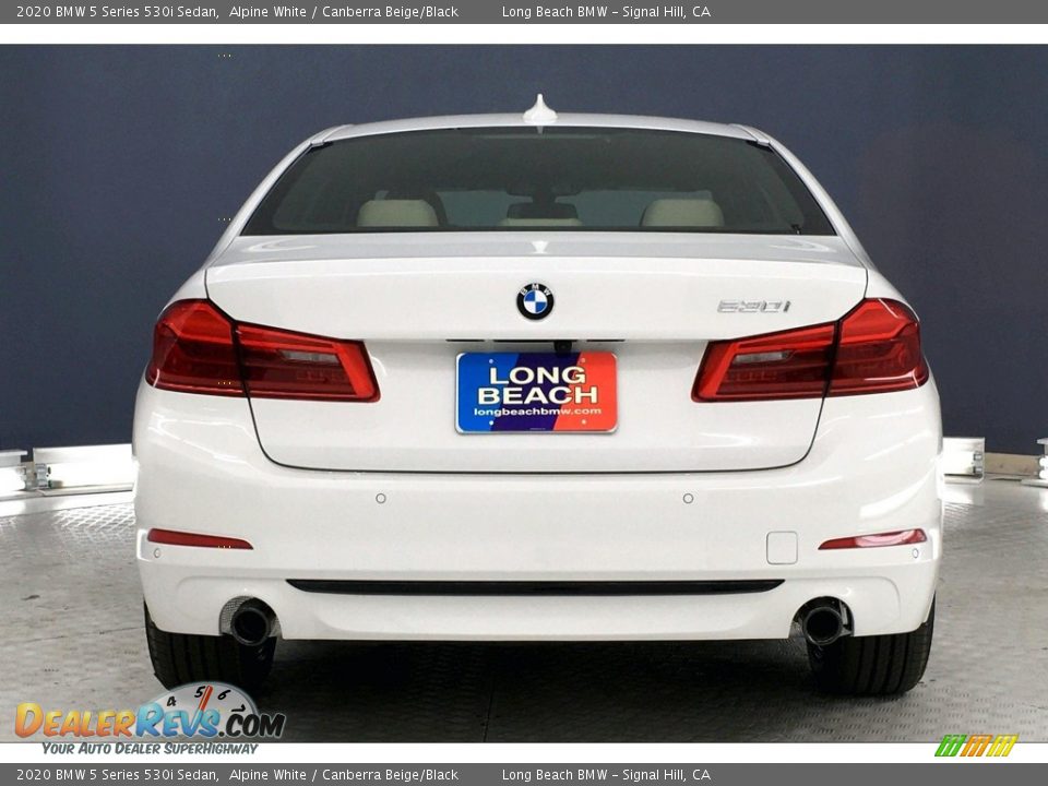 2020 BMW 5 Series 530i Sedan Alpine White / Canberra Beige/Black Photo #3