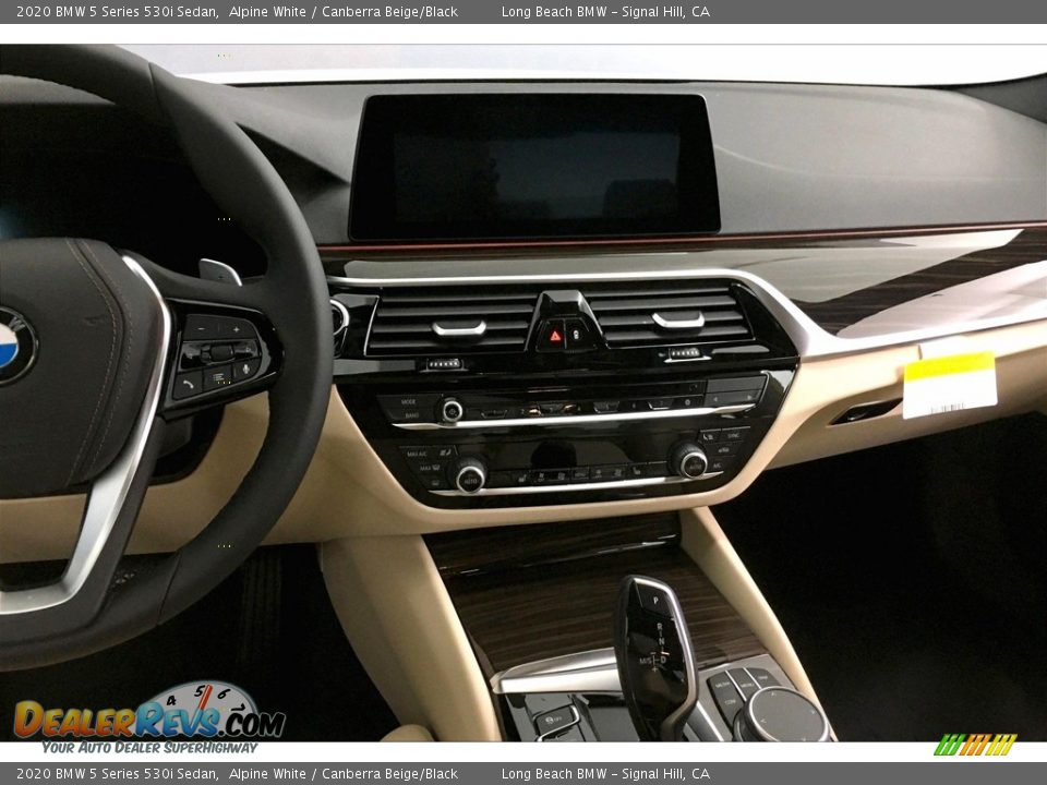 2020 BMW 5 Series 530i Sedan Alpine White / Canberra Beige/Black Photo #5