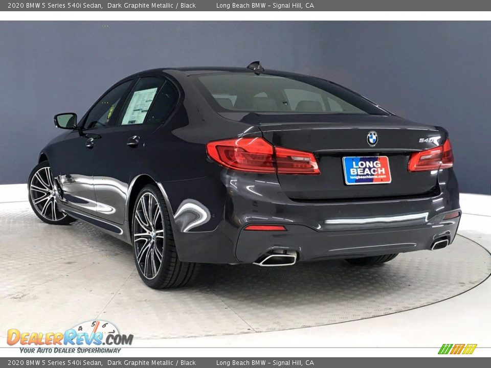 2020 BMW 5 Series 540i Sedan Dark Graphite Metallic / Black Photo #2