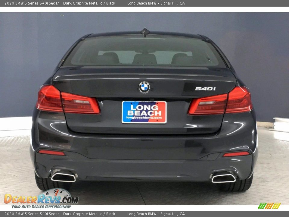 2020 BMW 5 Series 540i Sedan Dark Graphite Metallic / Black Photo #3