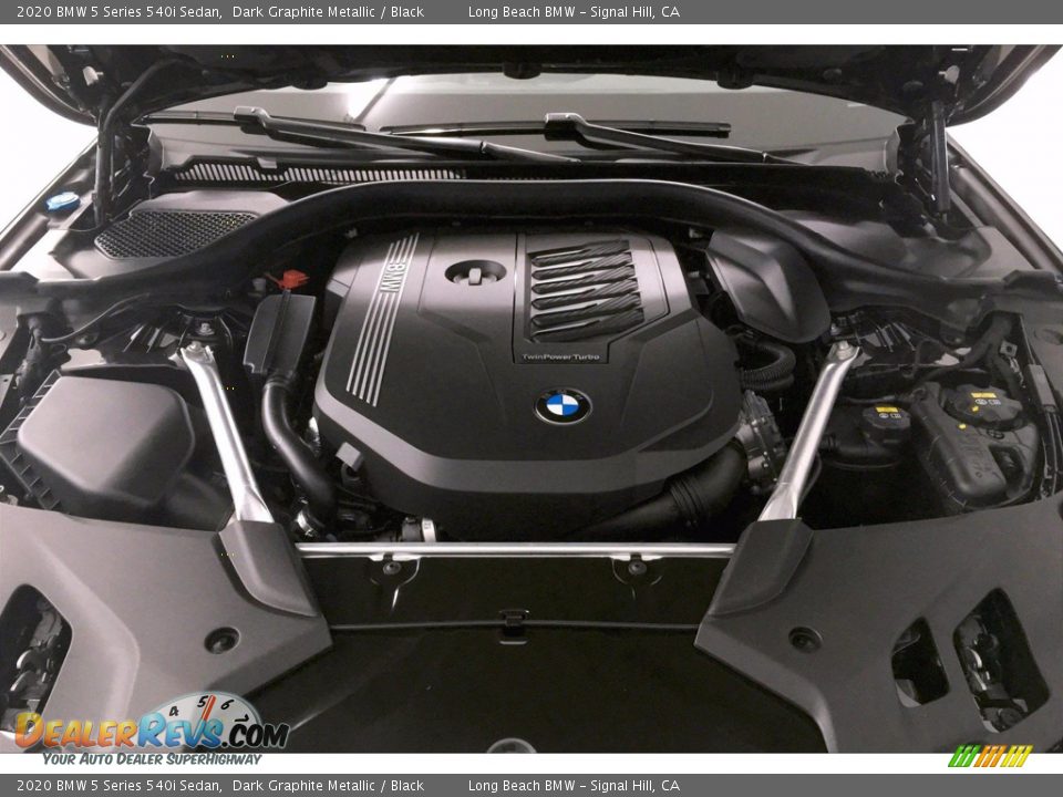 2020 BMW 5 Series 540i Sedan Dark Graphite Metallic / Black Photo #8
