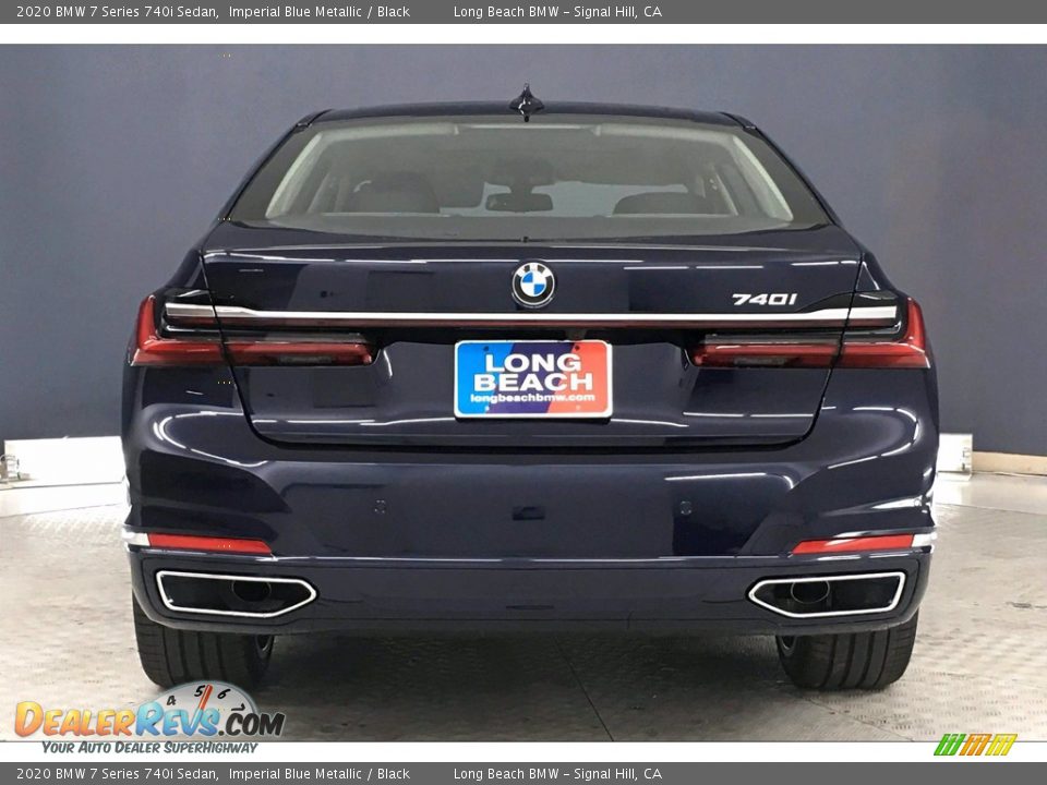 2020 BMW 7 Series 740i Sedan Imperial Blue Metallic / Black Photo #3