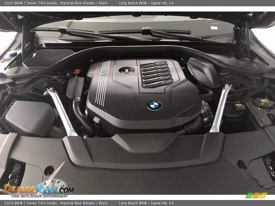 2020 BMW 7 Series 740i Sedan Imperial Blue Metallic / Black Photo #8