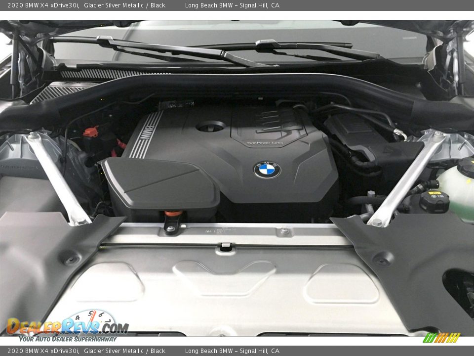 2020 BMW X4 xDrive30i Glacier Silver Metallic / Black Photo #8