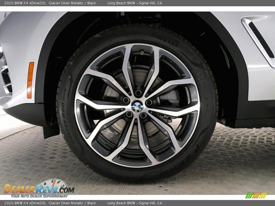 2020 BMW X4 xDrive30i Glacier Silver Metallic / Black Photo #9