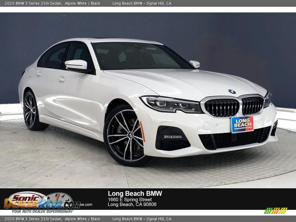 2020 BMW 3 Series 330i Sedan Alpine White / Black Photo #1