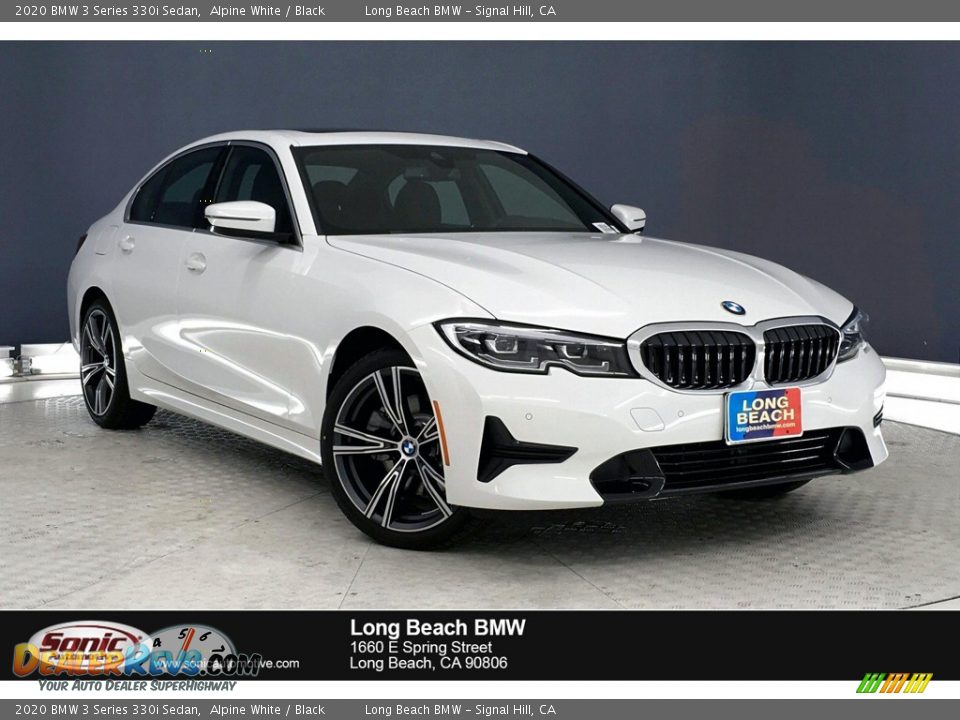 2020 BMW 3 Series 330i Sedan Alpine White / Black Photo #1