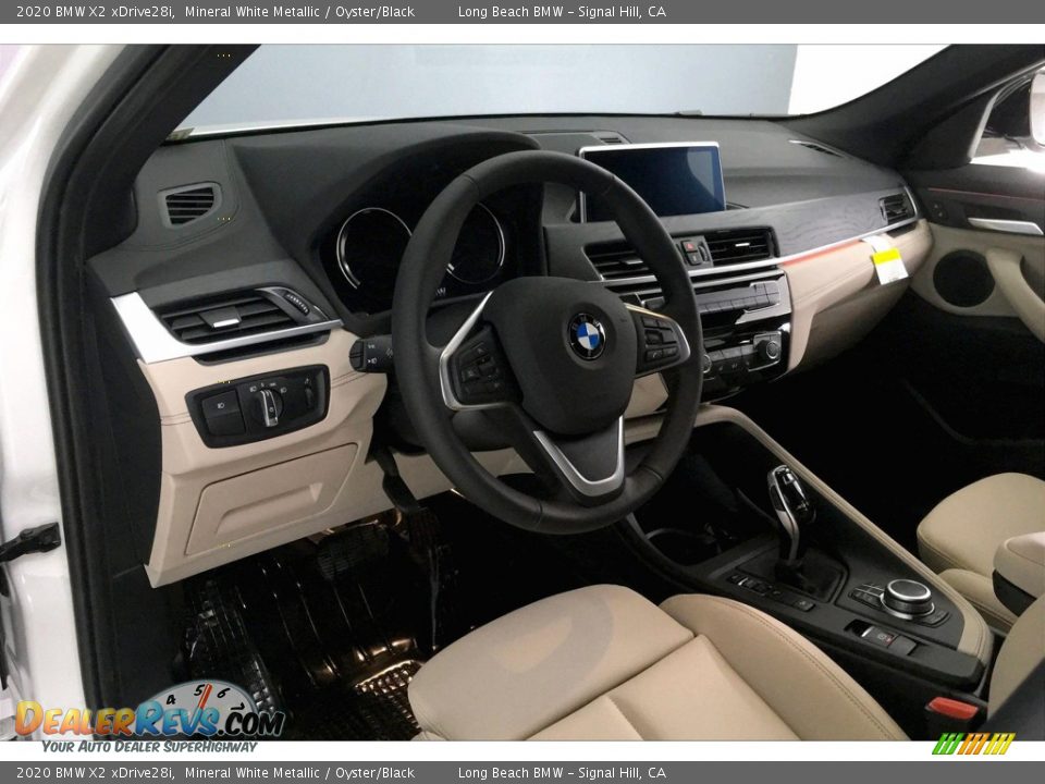 2020 BMW X2 xDrive28i Mineral White Metallic / Oyster/Black Photo #4