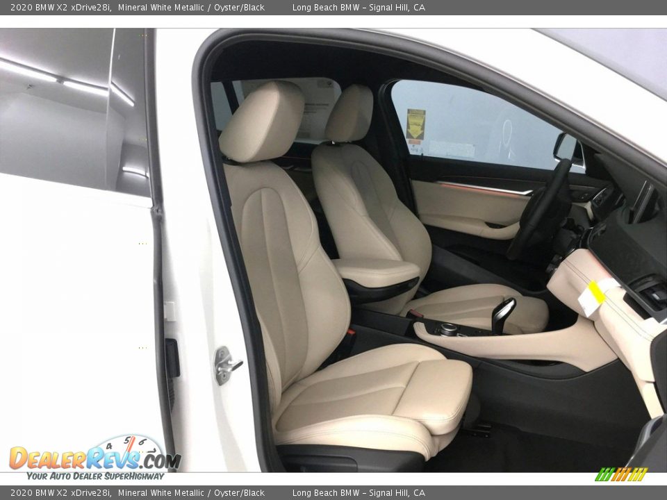 2020 BMW X2 xDrive28i Mineral White Metallic / Oyster/Black Photo #7