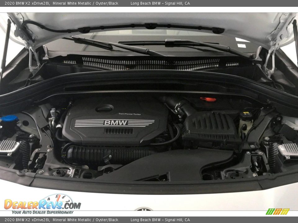 2020 BMW X2 xDrive28i Mineral White Metallic / Oyster/Black Photo #8