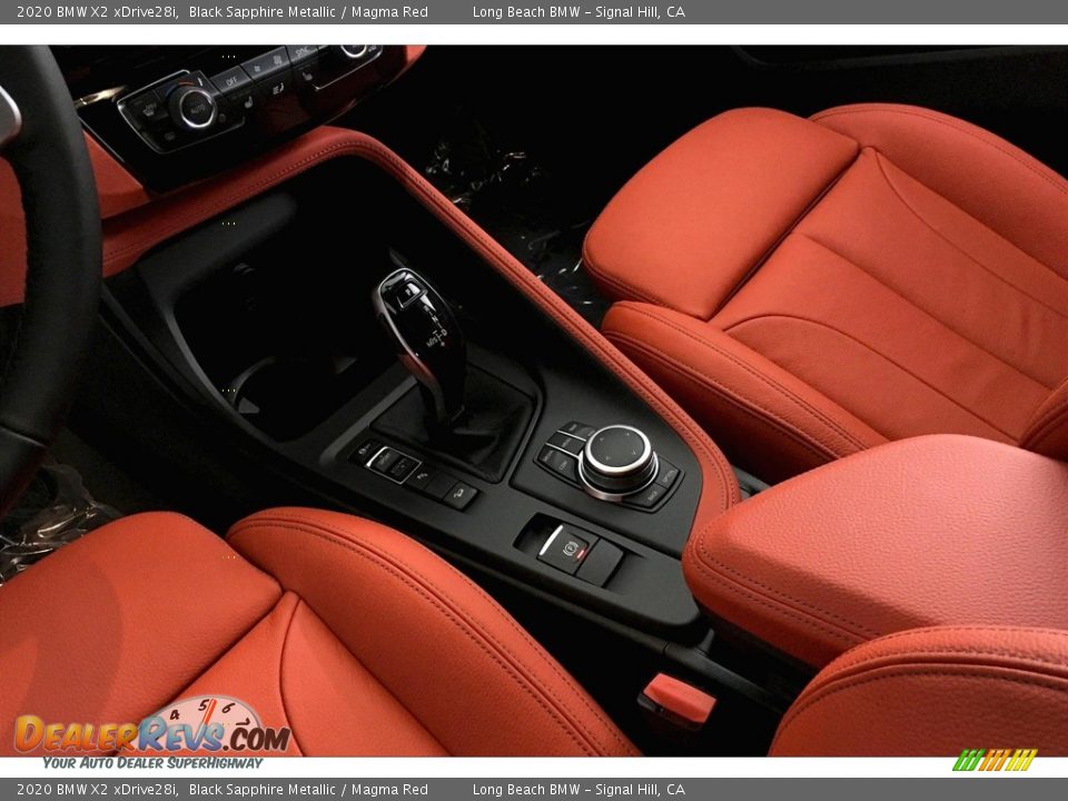 2020 BMW X2 xDrive28i Black Sapphire Metallic / Magma Red Photo #6