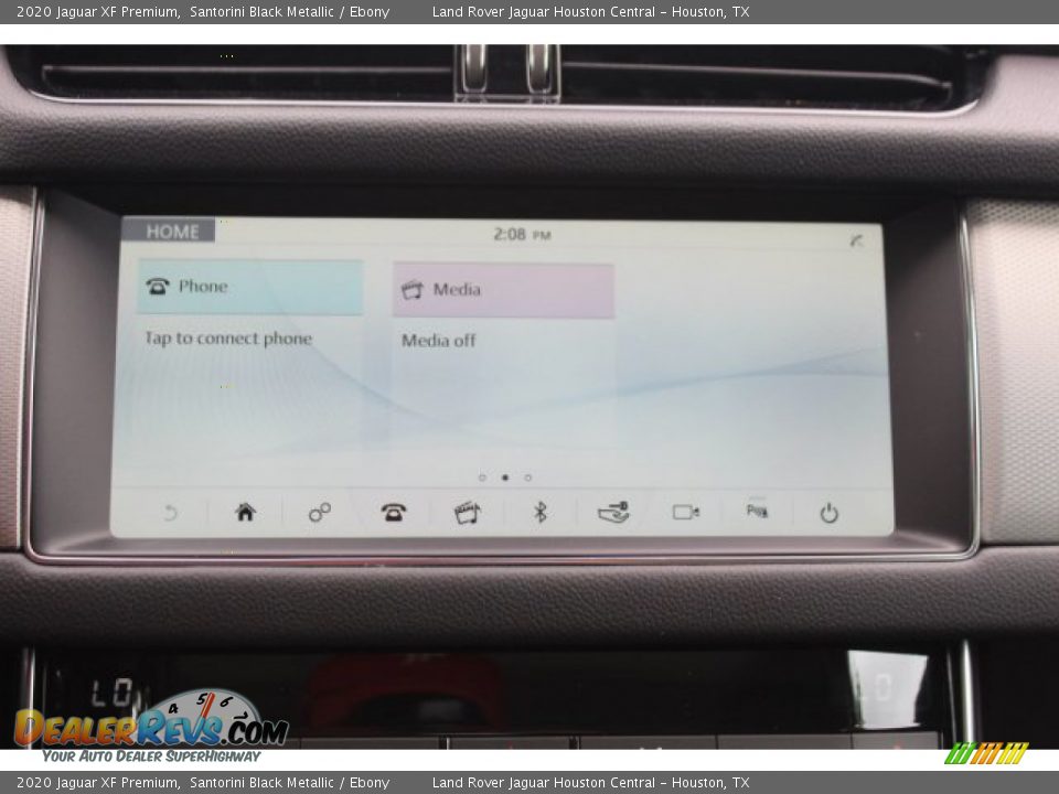 2020 Jaguar XF Premium Santorini Black Metallic / Ebony Photo #14
