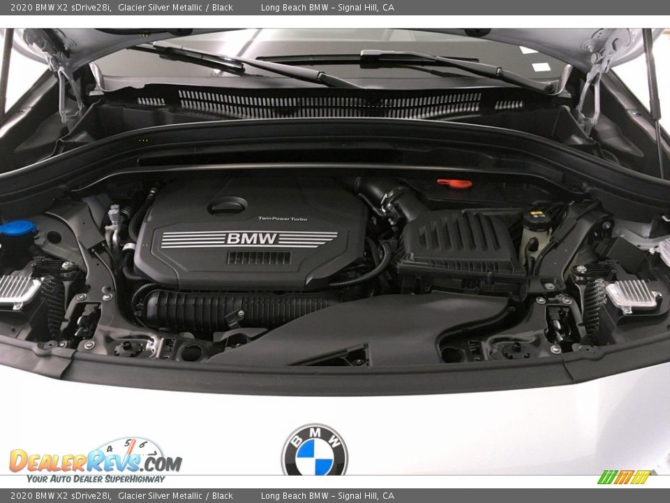 2020 BMW X2 sDrive28i Glacier Silver Metallic / Black Photo #8
