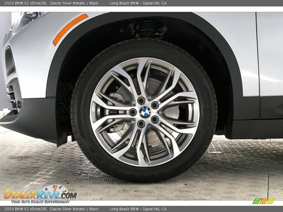 2020 BMW X2 sDrive28i Glacier Silver Metallic / Black Photo #9