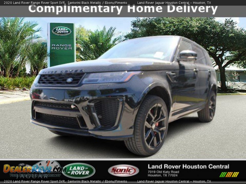 2020 Land Rover Range Rover Sport SVR Santorini Black Metallic / Ebony/Pimento Photo #1