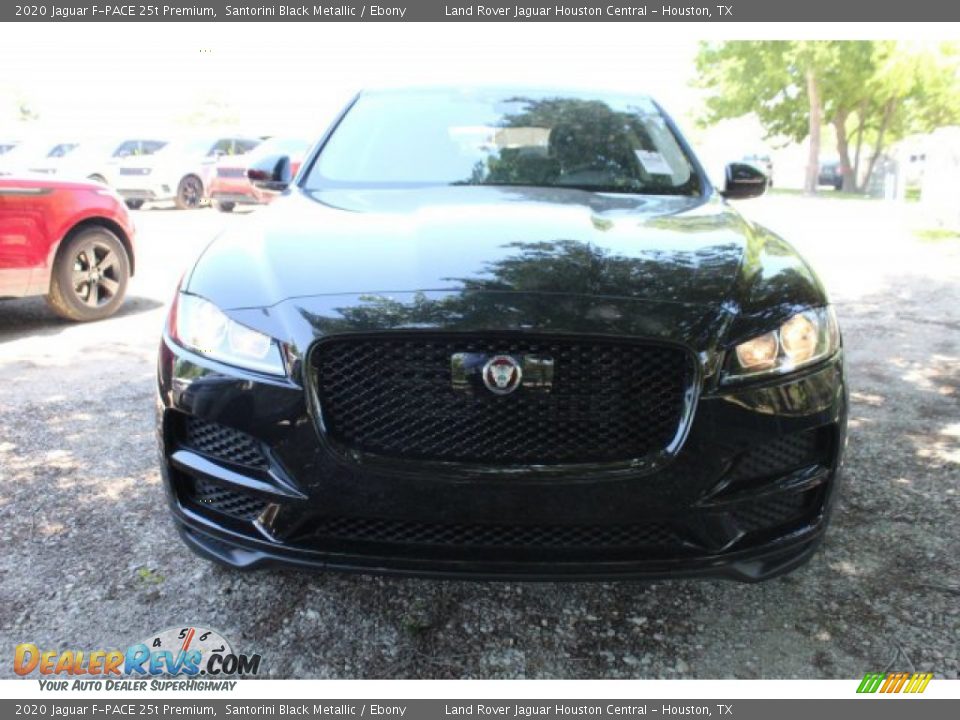 2020 Jaguar F-PACE 25t Premium Santorini Black Metallic / Ebony Photo #8