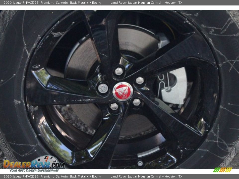 2020 Jaguar F-PACE 25t Premium Santorini Black Metallic / Ebony Photo #9