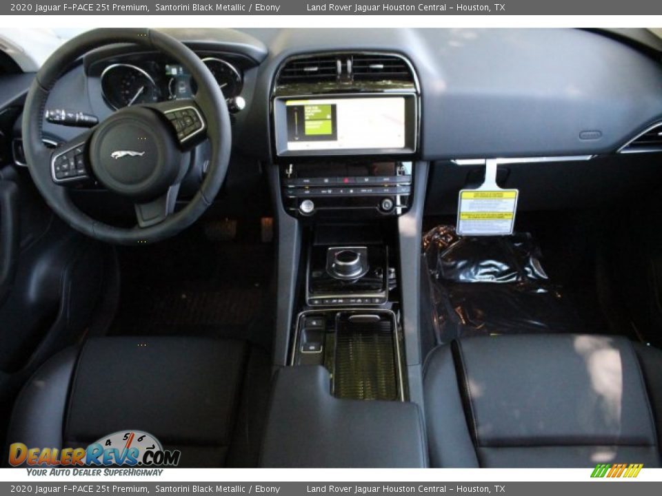 2020 Jaguar F-PACE 25t Premium Santorini Black Metallic / Ebony Photo #4