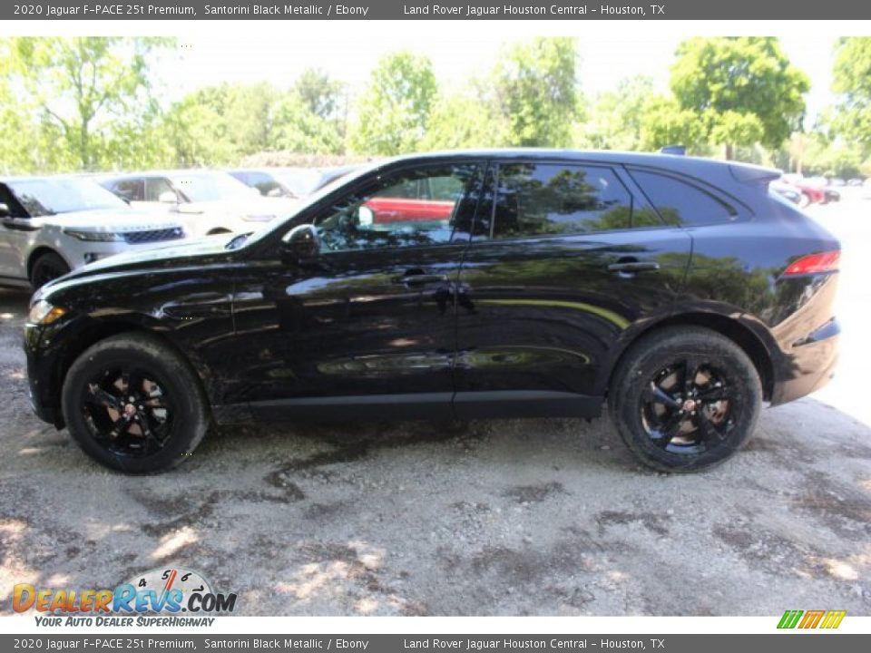 2020 Jaguar F-PACE 25t Premium Santorini Black Metallic / Ebony Photo #6