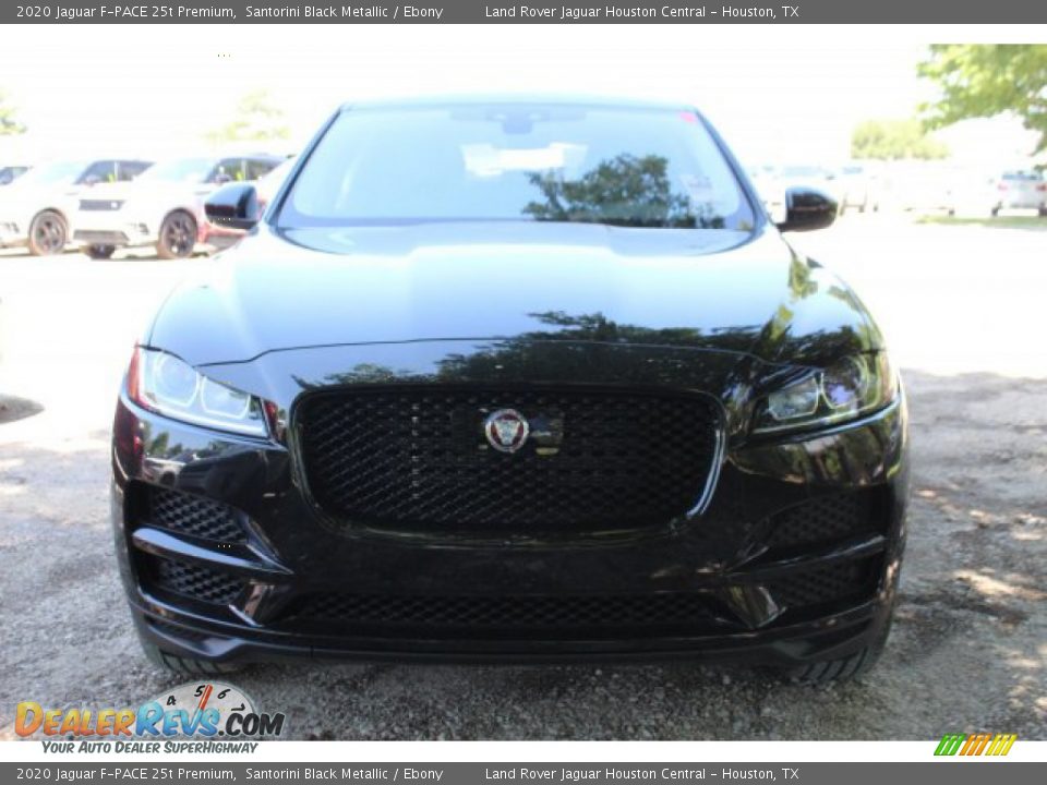2020 Jaguar F-PACE 25t Premium Santorini Black Metallic / Ebony Photo #8