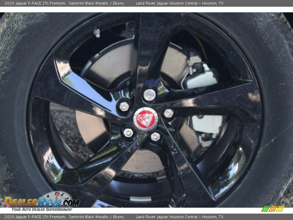 2020 Jaguar F-PACE 25t Premium Santorini Black Metallic / Ebony Photo #9