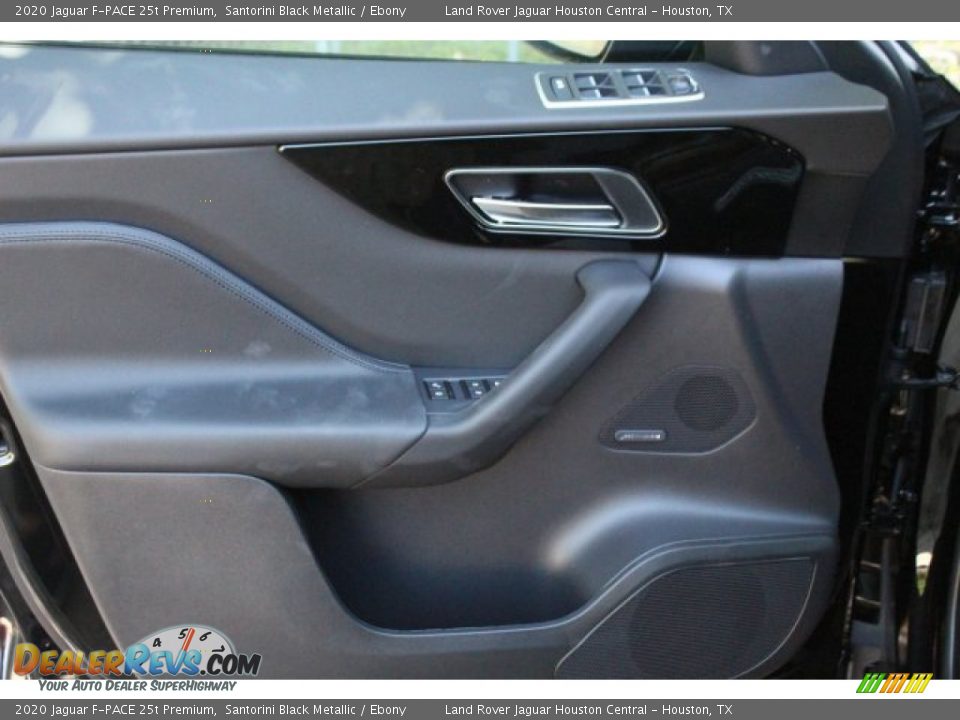 2020 Jaguar F-PACE 25t Premium Santorini Black Metallic / Ebony Photo #10