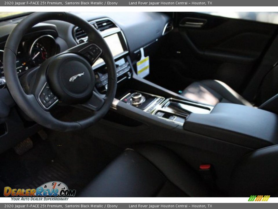 2020 Jaguar F-PACE 25t Premium Santorini Black Metallic / Ebony Photo #12