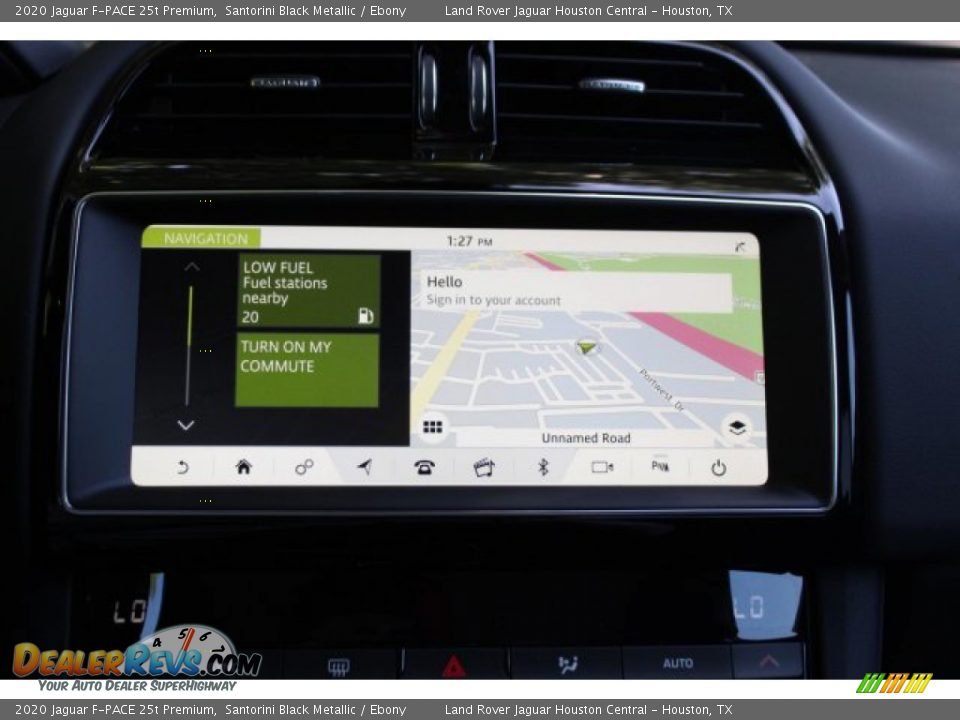 2020 Jaguar F-PACE 25t Premium Santorini Black Metallic / Ebony Photo #14