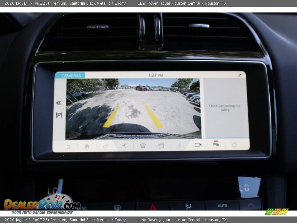 2020 Jaguar F-PACE 25t Premium Santorini Black Metallic / Ebony Photo #15