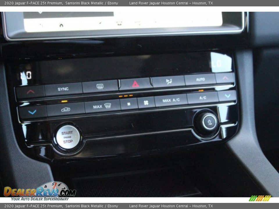 2020 Jaguar F-PACE 25t Premium Santorini Black Metallic / Ebony Photo #16