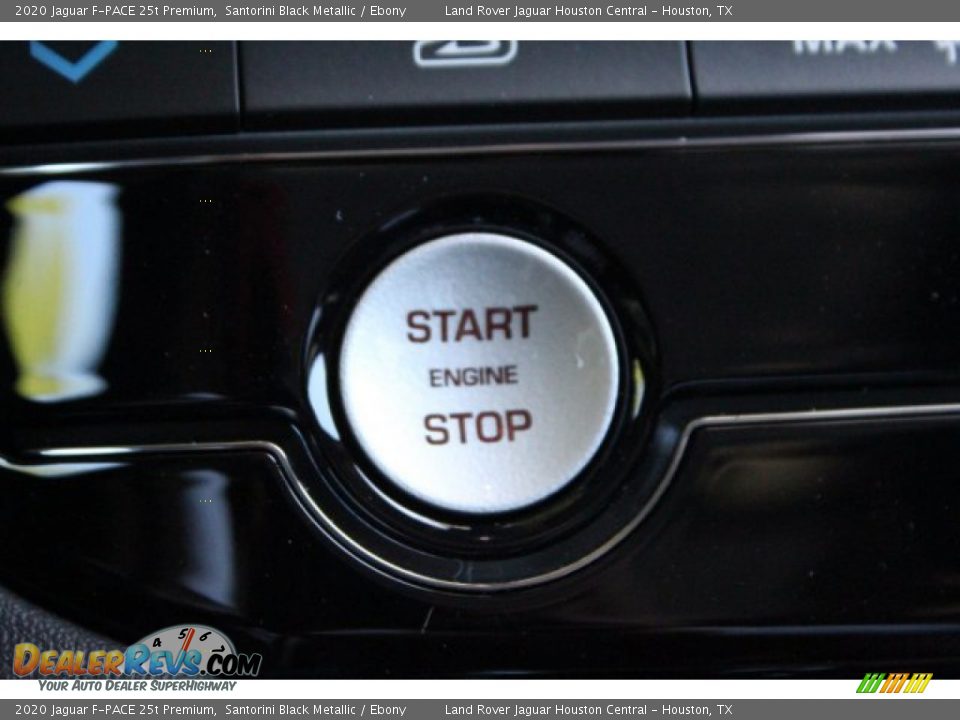 2020 Jaguar F-PACE 25t Premium Santorini Black Metallic / Ebony Photo #19