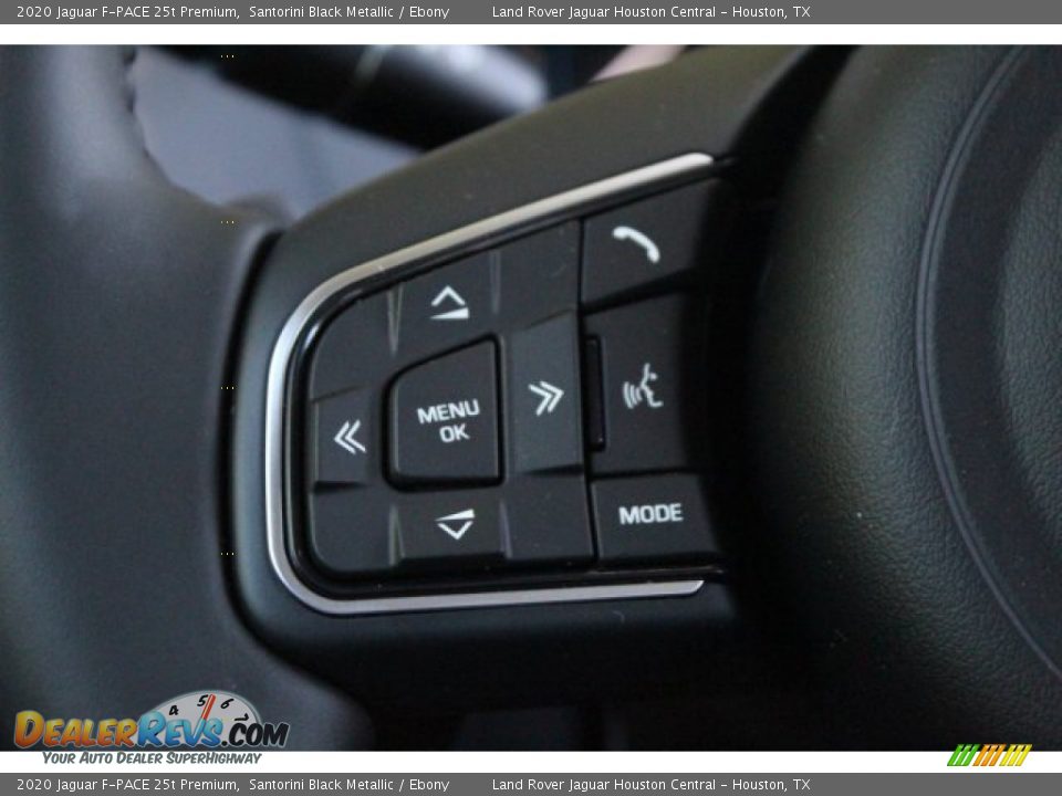 2020 Jaguar F-PACE 25t Premium Santorini Black Metallic / Ebony Photo #21