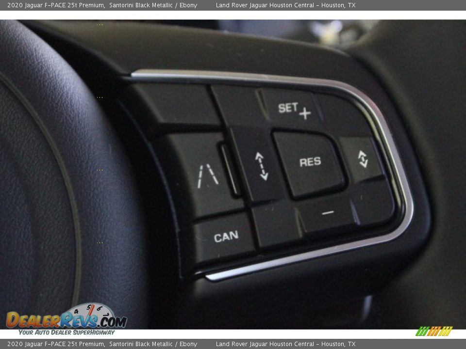 2020 Jaguar F-PACE 25t Premium Santorini Black Metallic / Ebony Photo #22