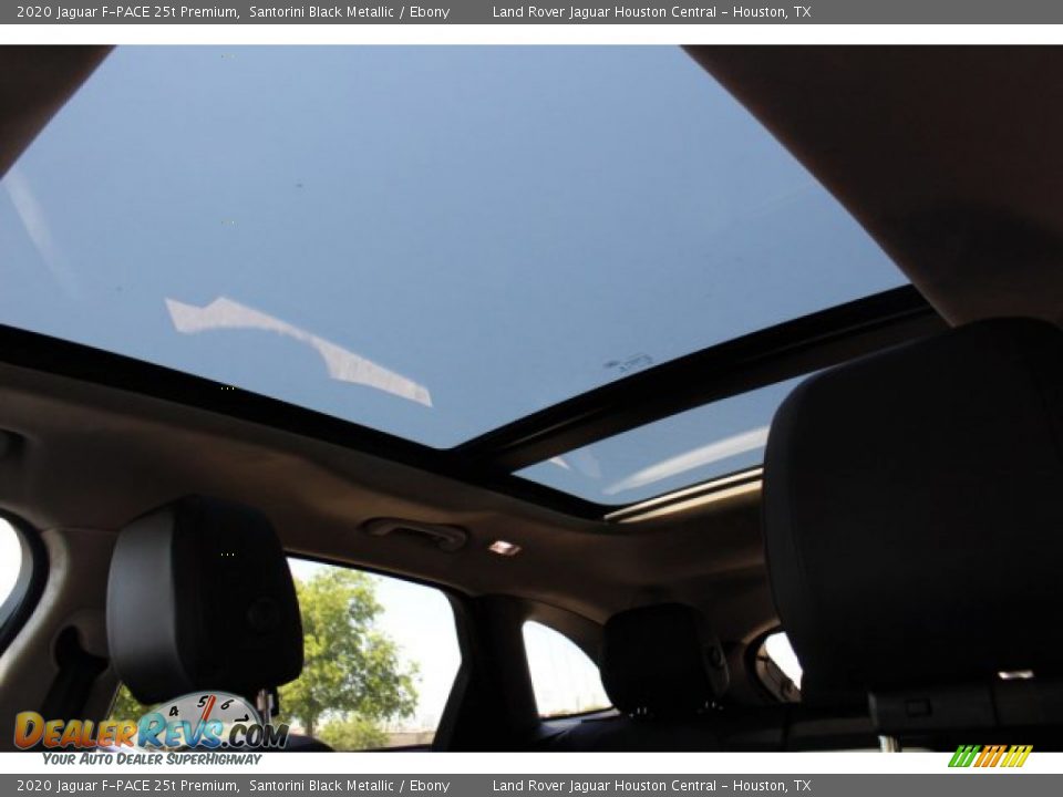 2020 Jaguar F-PACE 25t Premium Santorini Black Metallic / Ebony Photo #24