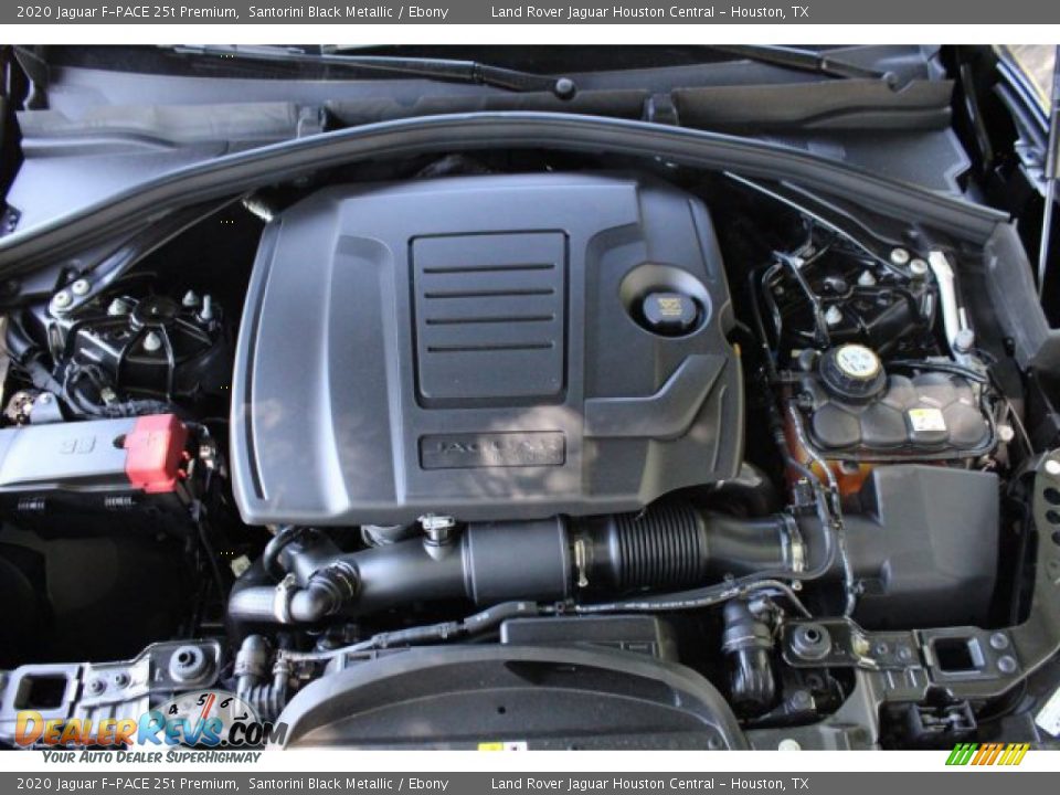 2020 Jaguar F-PACE 25t Premium Santorini Black Metallic / Ebony Photo #31