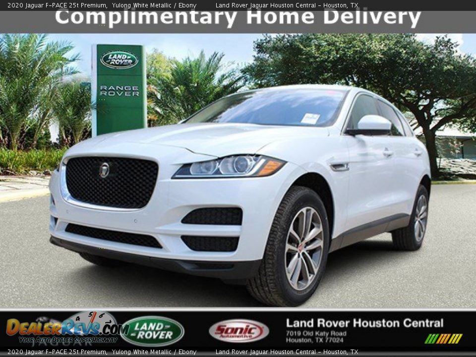 2020 Jaguar F-PACE 25t Premium Yulong White Metallic / Ebony Photo #1