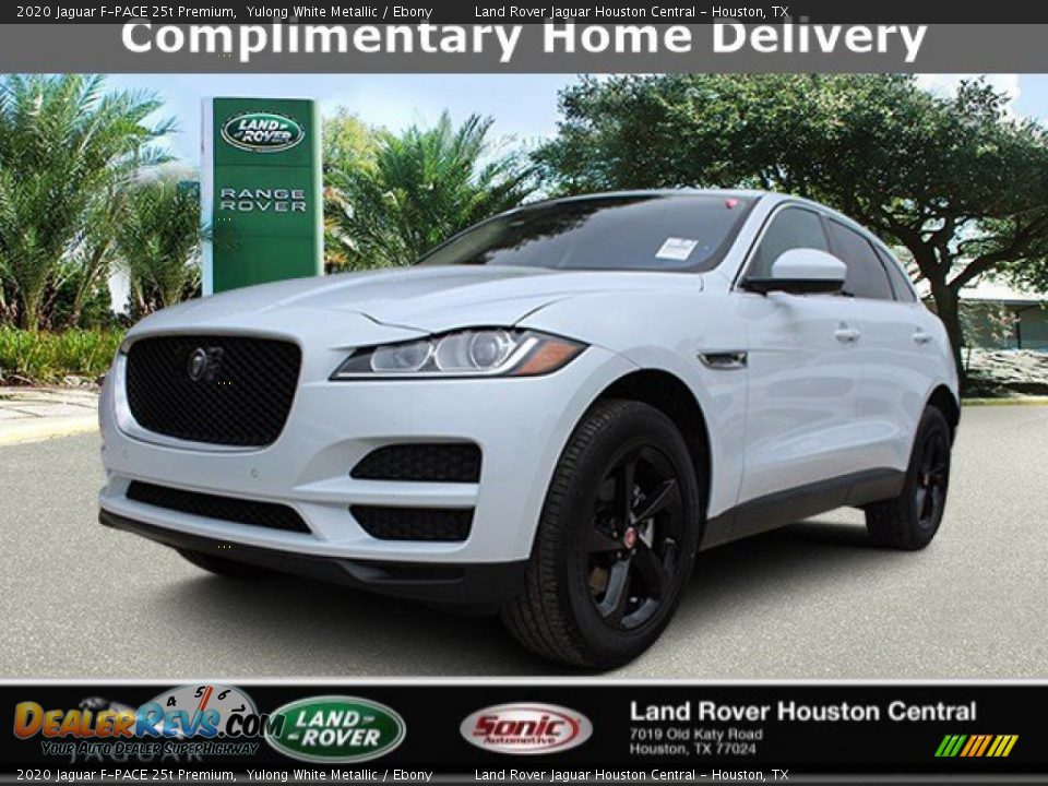 2020 Jaguar F-PACE 25t Premium Yulong White Metallic / Ebony Photo #1