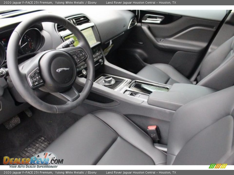 2020 Jaguar F-PACE 25t Premium Yulong White Metallic / Ebony Photo #12