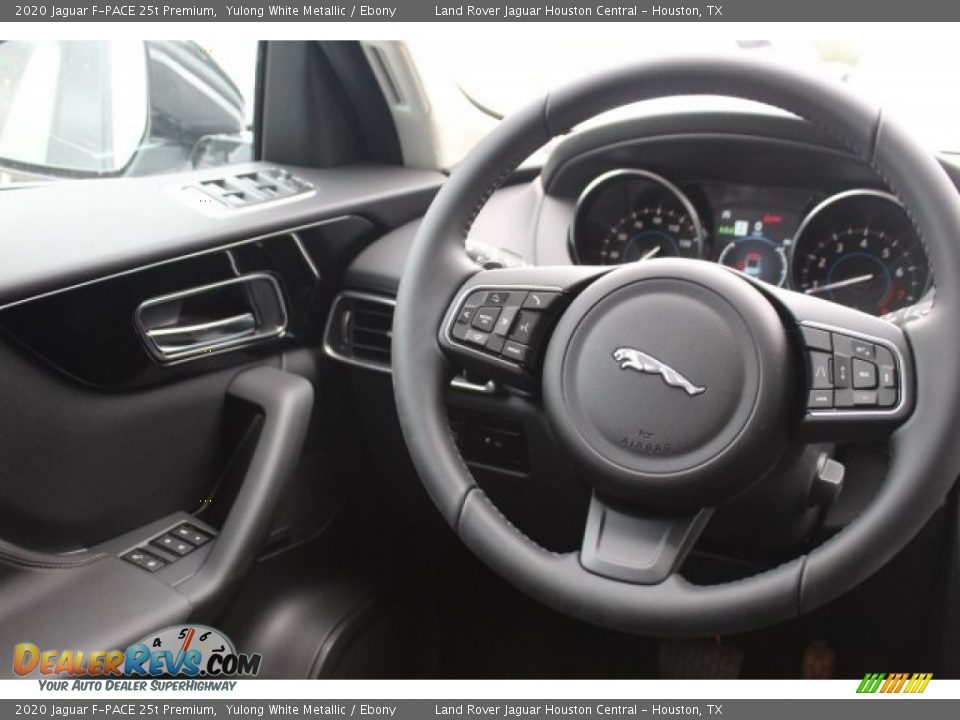 2020 Jaguar F-PACE 25t Premium Yulong White Metallic / Ebony Photo #28