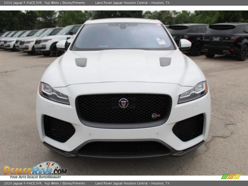 2020 Jaguar F-PACE SVR Fuji White / Ebony/Pimento Photo #8