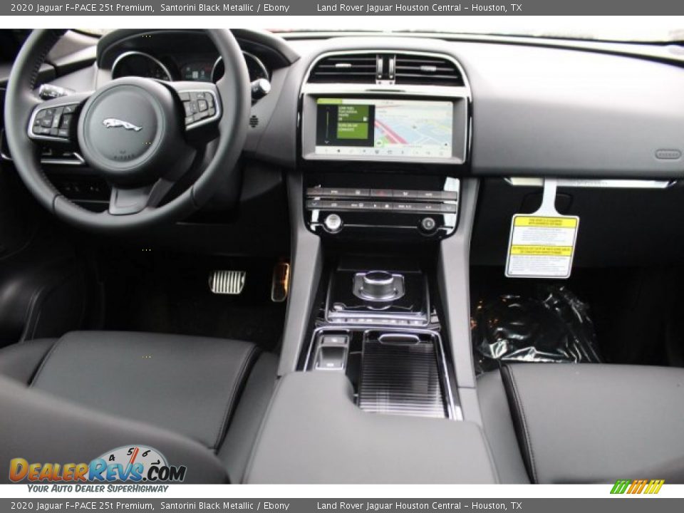 2020 Jaguar F-PACE 25t Premium Santorini Black Metallic / Ebony Photo #4