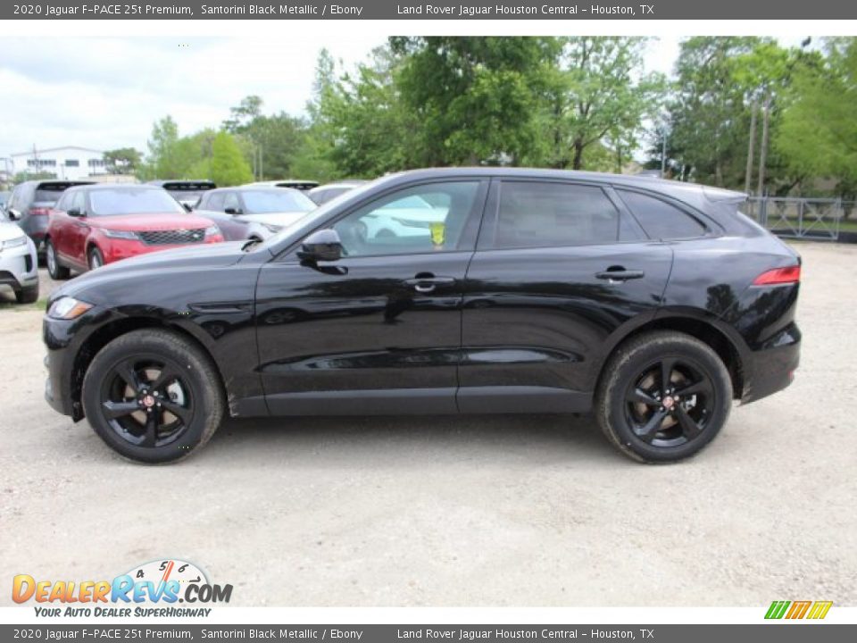 2020 Jaguar F-PACE 25t Premium Santorini Black Metallic / Ebony Photo #6