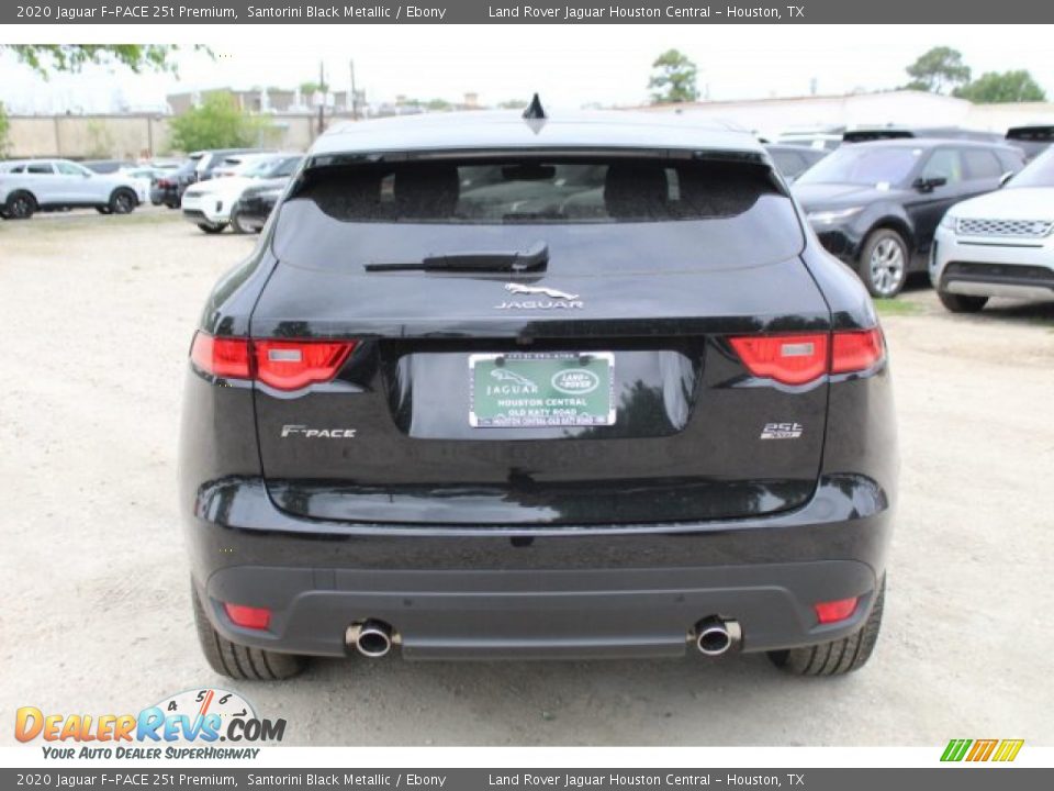 2020 Jaguar F-PACE 25t Premium Santorini Black Metallic / Ebony Photo #7