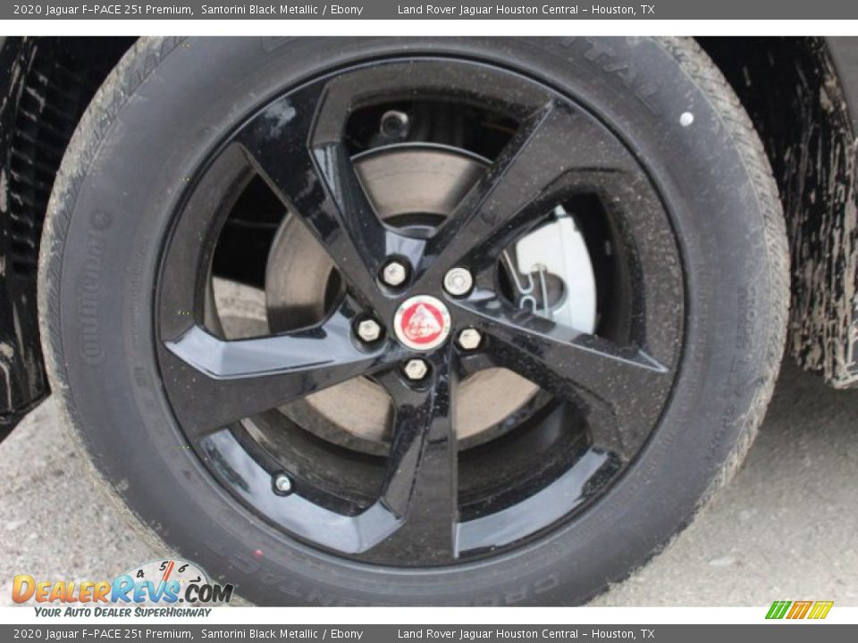 2020 Jaguar F-PACE 25t Premium Santorini Black Metallic / Ebony Photo #9