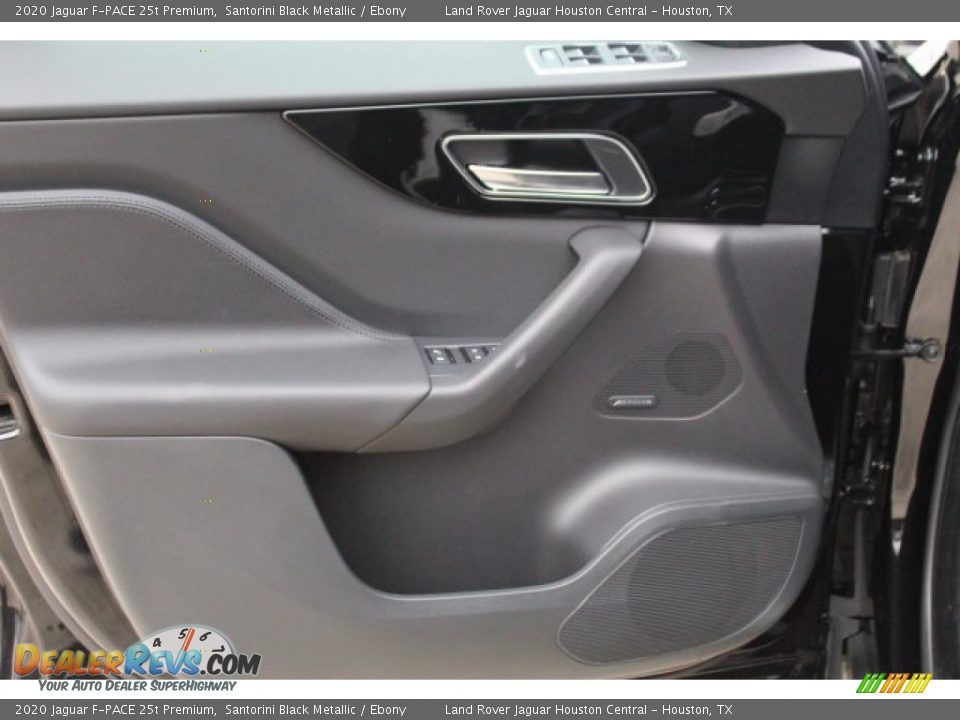 2020 Jaguar F-PACE 25t Premium Santorini Black Metallic / Ebony Photo #10