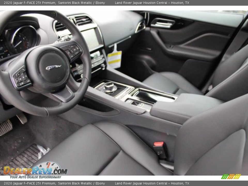 2020 Jaguar F-PACE 25t Premium Santorini Black Metallic / Ebony Photo #12